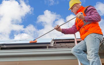 Young Wood soft wash roof cleaning
